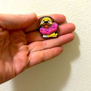 Pug Donut Crocs Charm